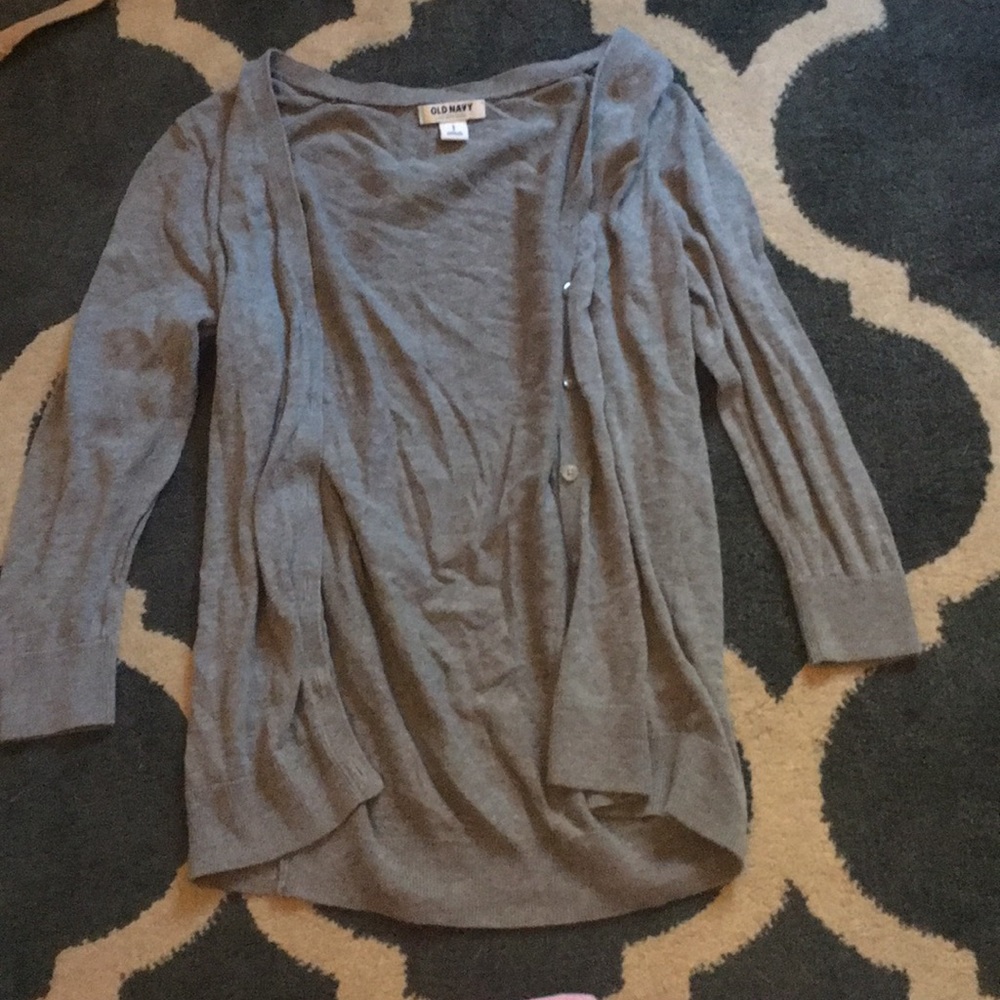 Grey cardigan